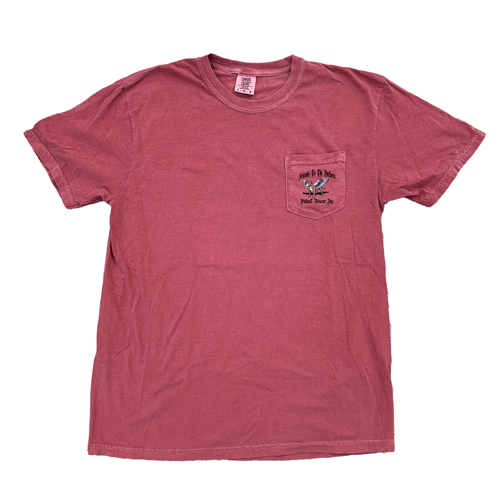 Forlorn Family S/S Tee - Crimson | Friends to the Forlorn Pitbull Rescue